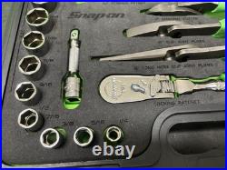 Snap-on tools green general service foam set 3/8 drive sae metric 233FSMBFG