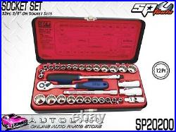 Sp Tools Socket Set 32pc 3/8dr 12pt Metric/sae (sp20200)
