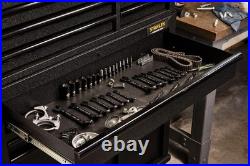 Stanley 14-Piece Flex Head Ratcheting Wrench Set SAE/Metric Black Chrome