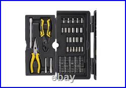 Stanley 97-543 150pc, 1/4 & 3/8 Drive Mechanics Tool Set, Metric/SAE, FREE SHIP