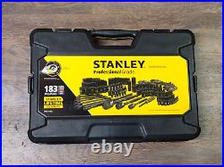 Stanley STMT71662 Professional Grade Black Chrome Socket Set, 183-pc, SAE/Metric