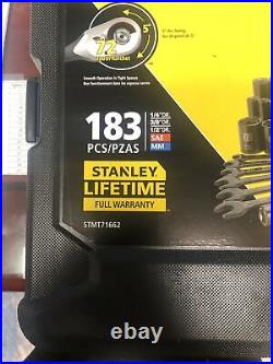 Stanley STMT71662 Professional Grade Black Chrome Socket Set, 183-pc, SAE/Metric