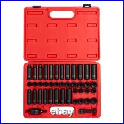 Sunex 3342 42pc 3/8 Dr. Standard & Deep SAE & Metric Master Impact Socket Set