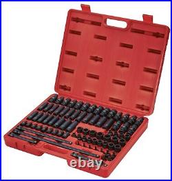 Sunex 3580 80pc 3/8 Dr. Master Deep Standard and Universal Impact Socket Set
