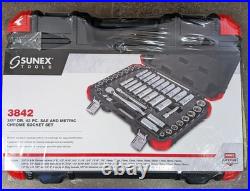 Sunex 3832 3/8 Dr. 42 Piece Sae And Metric Chrome Socket Set