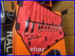TEKTON 45-Degree Offset Box End Wrench Set, 19-Piece MM/SAE 6-32 mm 1/4 1-1/4