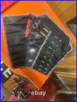 TEKTON 45-Degree Offset Box End Wrench Set, 19-Piece MM/SAE 6-32 mm 1/4 1-1/4