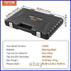 Tap and Die Set Metric or SAE Standard Bearing Steel Tap and Dies Threading Tool