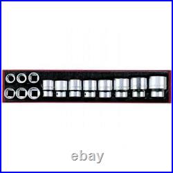 Teng TTX34AF 14 Pce. 3/4 Drive AF (Imperial) Socket Set in Tool Box Module Tray