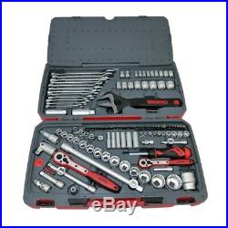 Teng Tools 127 Piece Professional Socket Set Tool Kit 1/4 1/2 3/8 Drive TM127-P