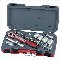Teng Tools T1221 1/2 Drive Socket Ratchet Tool Set 21 Pieces + Case