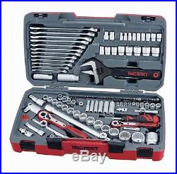 Teng Tools TM127 127 Piece 1/4 1/2 and 3/8 Drive Socket Tool Set