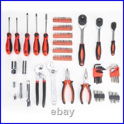 Tool Set 205pc Ratchet Wrench 1/4 3/8 1/2 Drive SAE Metric CARTMAN Piece Sockets