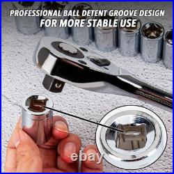 Tool Set 205pc Ratchet Wrench 1/4 3/8 1/2 Drive SAE Metric CARTMAN Piece Sockets
