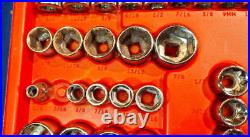 USA Craftsman 79 PC 3/8 dr SAE & METRIC socket set DEEP and shallow 12pt & 6pt