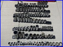 USA MADE HUGE SOCKET LOT! 105 Total PROTO, Challenger, Blackhawk, Wright, S-K