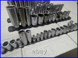 USA MADE HUGE SOCKET LOT! 105 Total PROTO, Challenger, Blackhawk, Wright, S-K