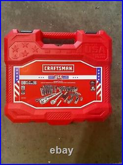 US Made Craftsman 88pc 1/4 & 3/8 Drive Ratchet SAE/Metric Socket Set CMMT45018