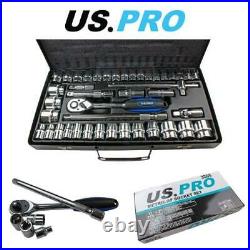 US PRO Tools 42 Piece 1/2 Dr Socket Set Metric / AF 3265