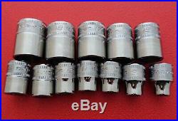 Unused snap on tools usa 8mm 19mm shallow chrome 3/8 drive sockets
