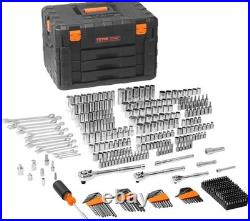 VEVOR 450-Piece Mechanics Tool Set Chrome Vanadium SAE Metric with Case