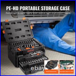 VEVOR Mechanics Tool Set and Socket Set 1/4in 3/8in 1/2 in Drive Sockets 450Pcs VEVOR Mechanics Tool Set and Socket Set 1/4in 3/8in 1/2 in Drive Sockets 450Pcs