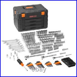 VEVOR Mechanics Tool Set and Socket Set 1/4in 3/8in 1/2 in Drive Sockets 450Pcs VEVOR Mechanics Tool Set and Socket Set 1/4in 3/8in 1/2 in Drive Sockets 450Pcs