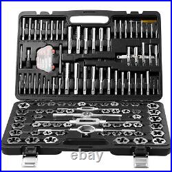 VEVOR Tap and Die Set 116Pcs Metric and SAE Size Bearing Steel Threading Tool