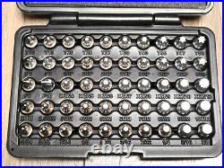 VIM 50pc 1/4 dr Master Half Cut/ Stubby Low Profile Bit Driver Socket Set MMS450