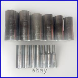 VTG 89 pc Husky Socket Set, Wrenches 22202 & 24202 & 2 Extensions SAE & Metric VTG 89 pc Husky Socket Set, Wrenches 22202 & 24202 & 2 Extensions SAE & Metric