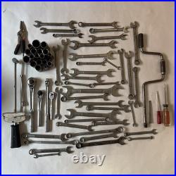 VTG Craftsman 69 pc Mixed Lot SAE/Metric Sockets Ratchets Wrenches + More Set