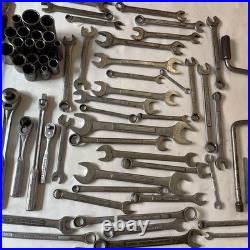 VTG Craftsman 69 pc Mixed Lot SAE/Metric Sockets Ratchets Wrenches + More Set