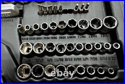 Vintage 1990's Craftsman 118pc Metric & SAE Socket Set 1/4 3/8 1/2 Drive USA