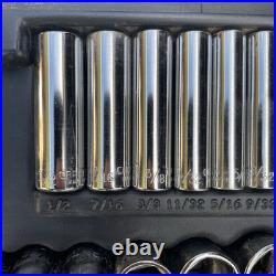Vintage 1990's Craftsman 118pc Metric & SAE Socket Set 1/4 3/8 1/2 Drive USA Vintage 1990's Craftsman 118pc Metric & SAE Socket Set 1/4 3/8 1/2 Drive USA