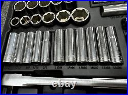 Vintage 1990's Craftsman 118pc Metric & SAE Socket Set 1/4 3/8 1/2 Drive USA