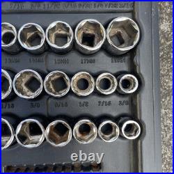 Vintage 1990's Craftsman 118pc Metric & SAE Socket Set 1/4 3/8 1/2 Drive USA Vintage 1990's Craftsman 118pc Metric & SAE Socket Set 1/4 3/8 1/2 Drive USA