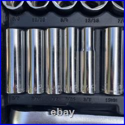 Vintage 1990's Craftsman 118pc Metric & SAE Socket Set 1/4 3/8 1/2 Drive USA Vintage 1990's Craftsman 118pc Metric & SAE Socket Set 1/4 3/8 1/2 Drive USA