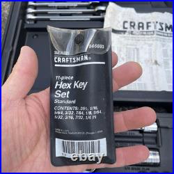 Vintage 1990's Craftsman 118pc Metric & SAE Socket Set 1/4 3/8 1/2 Drive USA Vintage 1990's Craftsman 118pc Metric & SAE Socket Set 1/4 3/8 1/2 Drive USA