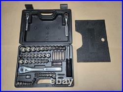Vintage 1990's Craftsman 75pc Metric & SAE Socket Set 1/4 3/8 1/2 Drive USA