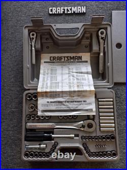 Vintage 1990's Craftsman 76pc Metric & SAE Socket Set 1/4 3/8 1/2 MADE IN USA Vintage 1990's Craftsman 76pc Metric & SAE Socket Set 1/4 3/8 1/2 MADE IN USA