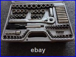 Vintage 1990's Craftsman 76pc Metric & SAE Socket Set 1/4 3/8 1/2 MADE IN USA Vintage 1990's Craftsman 76pc Metric & SAE Socket Set 1/4 3/8 1/2 MADE IN USA