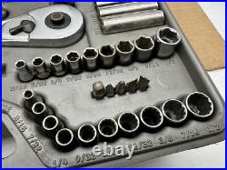 Vintage 1990's Craftsman 76pc Metric & SAE Socket Set 1/4 3/8 1/2 MADE IN USA Vintage 1990's Craftsman 76pc Metric & SAE Socket Set 1/4 3/8 1/2 MADE IN USA
