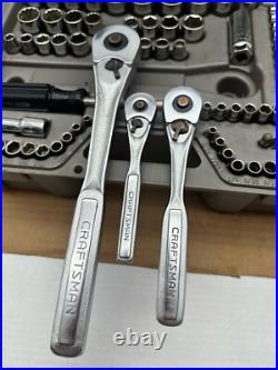 Vintage 1990's Craftsman 76pc Metric & SAE Socket Set 1/4 3/8 1/2 MADE IN USA Vintage 1990's Craftsman 76pc Metric & SAE Socket Set 1/4 3/8 1/2 MADE IN USA