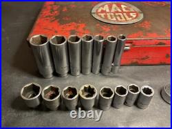 Vintage 26 Pc 1/4 Drive Socket Set MAC Tools Case And Extras