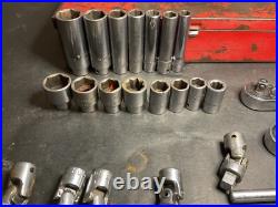 Vintage 26 Pc 1/4 Drive Socket Set MAC Tools Case And Extras