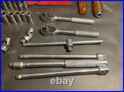 Vintage 26 Pc 1/4 Drive Socket Set MAC Tools Case And Extras