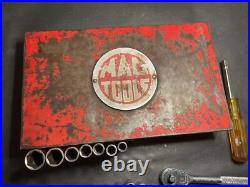 Vintage 26 Pc 1/4 Drive Socket Set MAC Tools Case And Extras