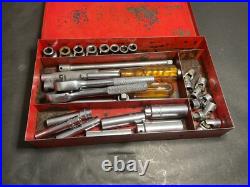 Vintage 26 Pc 1/4 Drive Socket Set MAC Tools Case And Extras