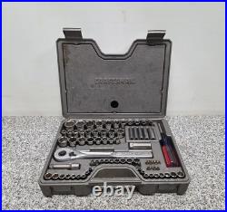 Vintage 90's Craftsman 33675 75pc Metric & SAE Combination Drive Socket Set USA