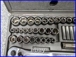 Vintage 90's Craftsman 33675 75pc Metric & SAE Combination Drive Socket Set USA
